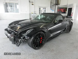 2017 Chevrolet Corvette Z06 3LZ with VIN 1G1YU3D60H5603836, listed as a Copart auction lot 78516134 with 4,594 mi miles and Salvage Title. Bid and sale history available at carsss.com. Image 2.