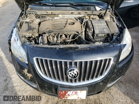 2013 Buick Regal Turbo Premium 2 with VIN 2G4GT5GV2D9240663, listed as a Copart auction lot 82226844 with 130,432 mi miles and Salvage title. Bid and sale history available at DreamBid. Image 12.