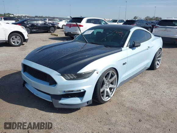 2015 Ford Mustang GT with VIN 1FA6P8CF1F5399913, listed as a IAAI auction lot 41687847 with 103,587 mi miles and . Bid and sale history available at DreamBid. Image 2.