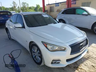 2017 Infiniti Q50 Premium z VIN JN1EV7AR9HM830660, wystawiony jako IAAI lot #42200944 z przebiegiem 119 141 mil mil oraz . Historia ofert i sprzedaży dostępna na DreamBid. Obrazek 1.