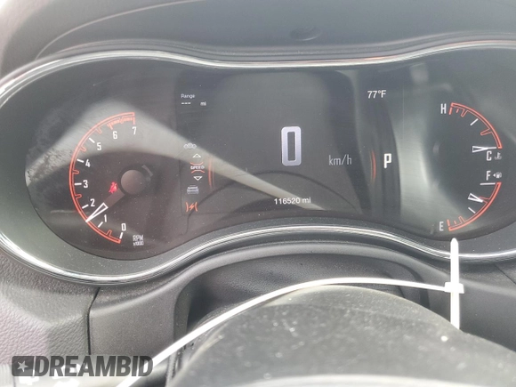 2016 Dodge Durango R/T with VIN 1C4SDJCT4GC467648, listed as a Copart auction lot 54738375 with 116,520 mi miles and Salvage Title. Bid and sale history available at DreamBid. Image 9.