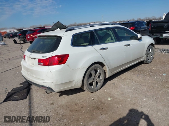 2012 Acura TSX Technology with VIN JH4CW2H65CC003798, listed as a IAAI auction lot 41406024 with 161,052 mi miles and . Bid and sale history available at DreamBid. Image 4.
