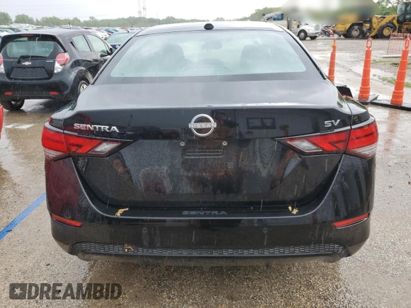 2024 Nissan Sentra SV with VIN 3N1AB8CV7RY362241, listed as a Copart auction lot 57990825 with 6,214 mi miles and Salvage title. Bid and sale history available at DreamBid. Image 6.