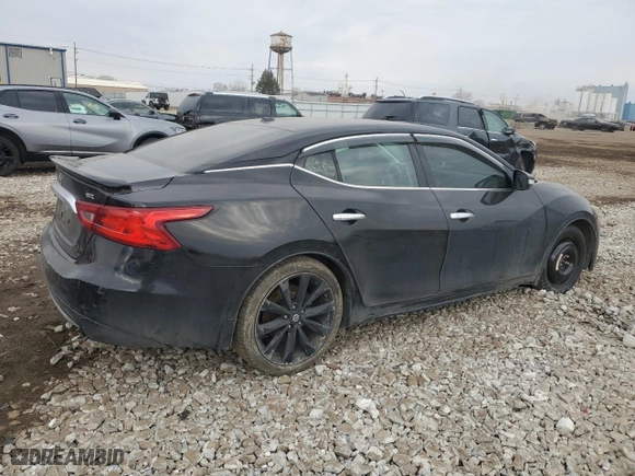 2017 Nissan Maxima SR with VIN 1N4AA6AP4HC366186, listed as a Copart auction lot 50576765 with 94,312 mi miles and Salvage Title. Bid and sale history available at carsss.com. Image 3.
