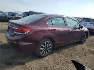 2015 Honda Civic EX-L z VIN 2HGFB2F99FH501447, wystawiony jako Copart lot #54046345 z przebiegiem 116 910 mil mil oraz Szkoda całkowita • Salvage title. Historia ofert i sprzedaży dostępna na DreamBid. Obrazek 3.
