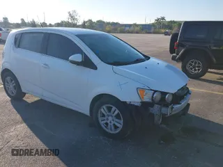 2014 Chevrolet Sonic LT with VIN 1G1JC6SH8E4130375, listed as a IAAI auction lot 41672713 with 167,012 mi miles. Bid and sale history available at carsss.com. Image 1.