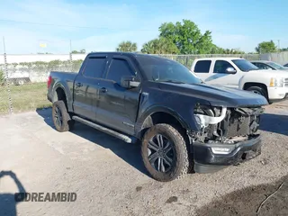 2021 Ford F-150 XL with VIN 1FTFW1E17MFC21307, listed as a IAAI auction lot 41875224 with 116,911 mi miles. Bid and sale history available at carsss.com. Image 1.