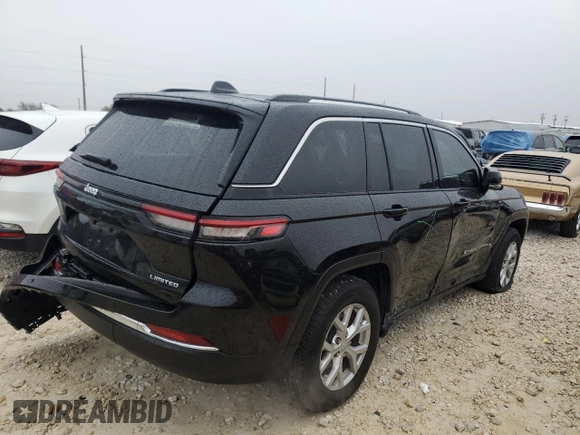 2023 Jeep Grand Cherokee Limited with VIN 1C4RJGBG1PC545107, listed as a Copart auction lot 83714124 with 22,326 mi miles and Salvage title. Bid and sale history available at DreamBid. Image 3.