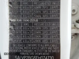 2015 Land Rover Range Rover Evoque Pure Plus z VIN SALVP2BG6FH074730, wystawiony jako Copart lot #55361965 z przebiegiem 112 565 mil mil oraz Szkoda całkowita • Salvage title. Historia ofert i sprzedaży dostępna na DreamBid. Obrazek 13.
