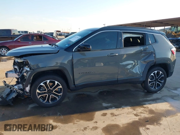 2024 Jeep Compass Limited с VIN 3C4NJDCN9RT589163, выставлен на аукционе IAAI как лот 41327216 с пробегом Не указан миль и . История ставок и продаж доступна на DreamBid. Изображение 19.