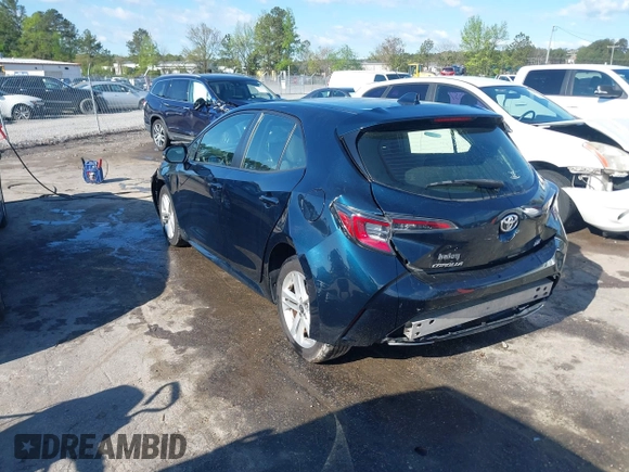 2019 Toyota Corolla Hatchback SE with VIN JTNK4RBE1K3024766, listed as a IAAI auction lot 42037121 with 121,595 mi miles. Bid and sale history available at carsss.com. Image 3.