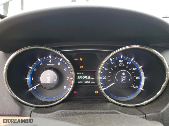 2012 Hyundai Sonata GLS with VIN 5NPEB4AC6CH486966, listed as a Copart auction lot 43039765 with 164,342 mi miles and Clean Title. Bid and sale history available at carsss.com. Image 9.