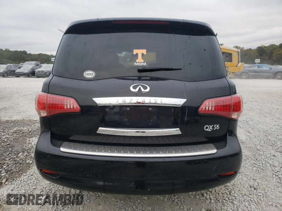 2012 Infiniti QX56 7-passenger with VIN JN8AZ2NF9C9519801, listed as a Copart auction lot 78795434 with 148,902 mi miles and Salvage Title. Bid and sale history available at carsss.com. Image 6.