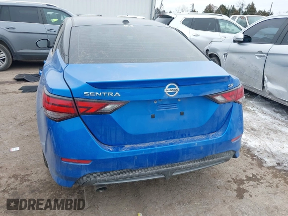 2022 Nissan Sentra SR with VIN 3N1AB8DV1NY304036, listed as a IAAI auction lot 41614266 with 23,721 mi miles. Bid and sale history available at carsss.com. Image 15.