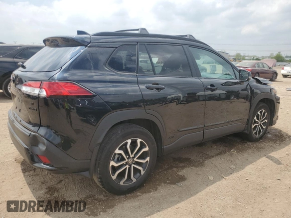 2023 Toyota Corolla Cross Hybrid S with VIN 7MUFBABG6PV014258, listed as a Copart auction lot 56750315 with 93,660 mi miles and Salvage title. Bid and sale history available at DreamBid. Image 3.