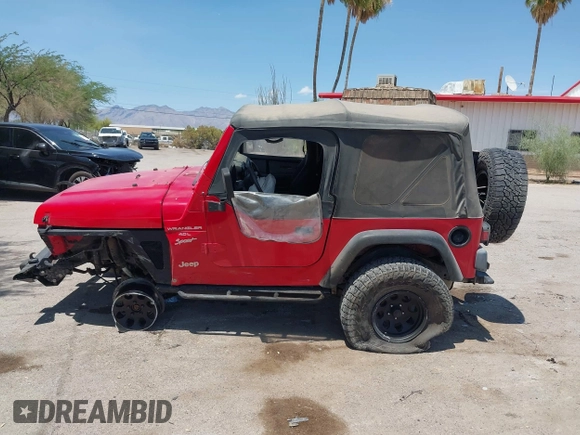 2000 Jeep Wrangler Sport with VIN 1J4FA49S0YP731544, listed as a IAAI auction lot 42570831 with Not provided miles and . Bid and sale history available at DreamBid. Image 15.