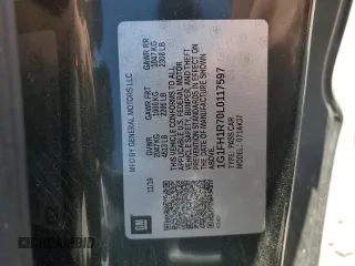 2020 Chevrolet Camaro 2SS z VIN 1G1FH1R70L0117597, wystawiony jako Copart lot #53777965 z przebiegiem 79 711 mil mil oraz Szkoda całkowita • Salvage title. Historia ofert i sprzedaży dostępna na DreamBid. Obrazek 12.