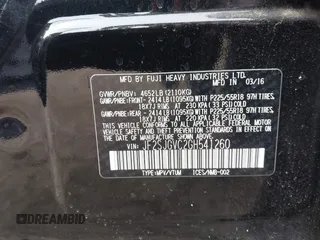 2016 Subaru Forester XT Touring с VIN JF2SJGVC2GH541260, выставлен на аукционе IAAI как лот 42113579 с пробегом 104 327 миль миль и . История ставок и продаж доступна на DreamBid. Изображение 9.