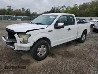 2015 Ford F-150 XL with VIN 1FTEX1C89FKE11550, listed as a Copart auction lot 48159095 with 228,828 mi miles and Salvage title. Bid and sale history available at DreamBid. Image 1.