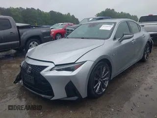 2022 Lexus IS 350 F Sport with VIN JTHGZ1E29N5023662, listed as a IAAI auction lot 42346194 with 53,996 mi miles and . Bid and sale history available at DreamBid. Image 2.
