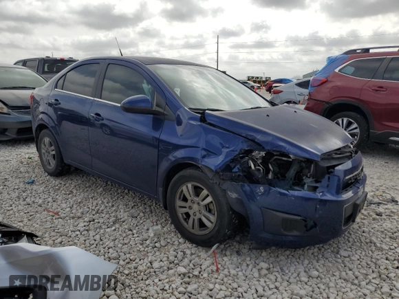 2014 Chevrolet Sonic LT with VIN 1G1JC5SB3E4141502, listed as a Copart auction lot 47993125 with Not Provided miles and Salvage Title. Bid and sale history available at DreamBid. Image 4.
