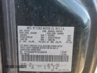 2001 Ford Super Duty F-250 XL with VIN 1FTNX20F91EC66932, listed as a Copart auction lot 83177154 with 258,347 mi miles and Salvage Title. Bid and sale history available at carsss.com. Image 12.