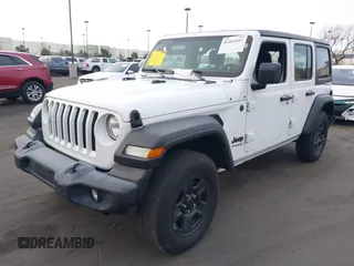 2022 Jeep Wrangler Unlimited Sport with VIN 1C4HJXDNXNW253510, listed as a IAAI auction lot 41461051 with 32,571 mi miles and . Bid and sale history available at DreamBid. Image 18.