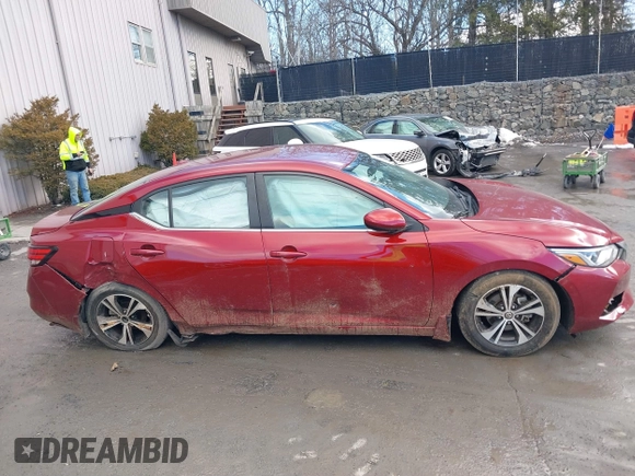 2021 Nissan Sentra SV with VIN 3N1AB8CV2MY316583, listed as a IAAI auction lot 41481784 with 25,985 mi miles and . Bid and sale history available at DreamBid. Image 13.