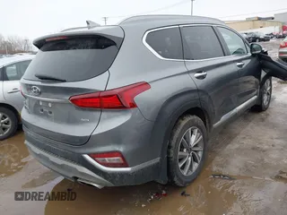 2020 Hyundai Santa Fe SEL with VIN 5NMS3CAD1LH157043, listed as a IAAI auction lot 41706684 with 55,674 mi miles. Bid and sale history available at carsss.com. Image 4.