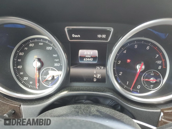 2017 Mercedes-Benz GLS 450 with VIN 4JGDF6EE6HA810516, listed as a Copart auction lot 57375224 with 63,440 mi miles and Salvage Title. Bid and sale history available at DreamBid. Image 9.