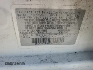 2015 Nissan Note S Plus с VIN 3N1CE2CP0FL448370, выставлен на аукционе Copart как лот 56668905 с пробегом 80 795 миль миль и Списание • Salvage title. История ставок и продаж доступна на DreamBid. Изображение 12.