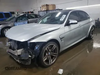 2015 BMW M3 with VIN WBS3C9C5XFJ276407, listed as a Copart auction lot 40392094 with 57,204 mi miles. Bid and sale history available at carsss.com. Image 1.