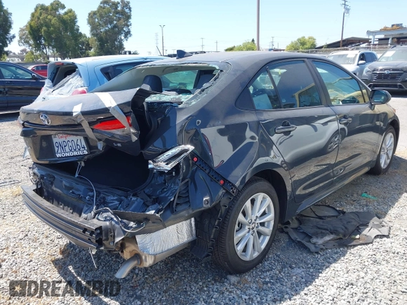 2024 Toyota Corolla LE with VIN 5YFB4MDE3RP195850, listed as a IAAI auction lot 42609039 with 3,061 mi miles and . Bid and sale history available at DreamBid. Image 4.