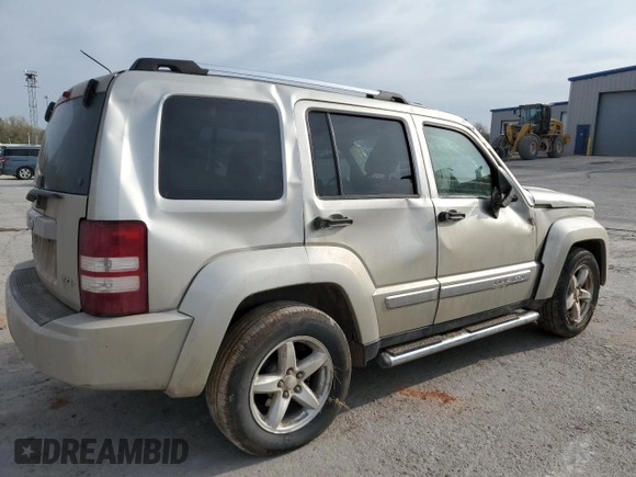 2008 Jeep Liberty Limited with VIN 1J8GN58K88W178372, listed as a Copart auction lot 51096975 with 160,485 mi miles and Non Repairable. Bid and sale history available at DreamBid. Image 3.