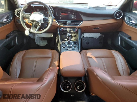 2020 Alfa Romeo Giulia Ti with VIN ZARFANBN4L7638623, listed as a Copart auction lot 75250364 with 37,218 mi miles and Salvage Title. Bid and sale history available at carsss.com. Image 8.