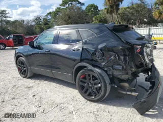 2022 Chevrolet Blazer LT with VIN 3GNKBDRS9NS185798, listed as a Copart auction lot 42654325 with 18,377 mi miles and Salvage Title. Bid and sale history available at carsss.com. Image 2.