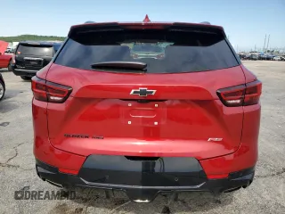 2023 Chevrolet Blazer RS with VIN 3GNKBKRS0PS111791, listed as a Copart auction lot 61248575 with 14,702 mi miles and Salvage title. Bid and sale history available at DreamBid. Image 6.