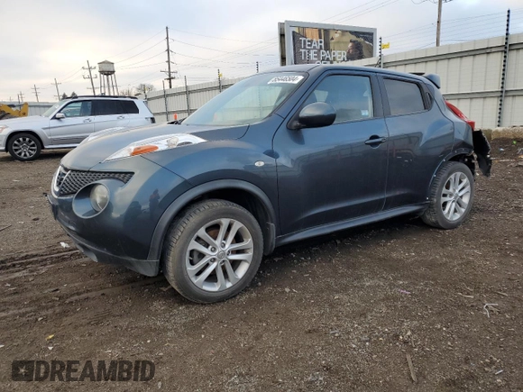 2013 Nissan Juke Nismo with VIN JN8AF5MV1DT217605, listed as a Copart auction lot 85446504 with 107,911 mi miles and Salvage title. Bid and sale history available at DreamBid. Image 1.