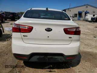 2014 Kia Rio LX with VIN KNADM4A32E6395290, listed as a Copart auction lot 48531785 with 92,582 mi miles and Salvage Title. Bid and sale history available at carsss.com. Image 6.