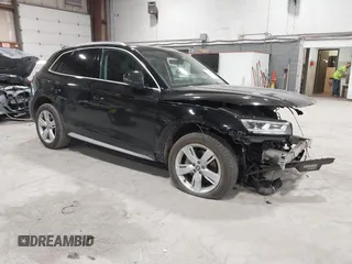 2018 Audi Q5 Premium Plus with VIN WA1BNAFY0J2237648, listed as a IAAI auction lot 41749808 with 103,566 mi miles. Bid and sale history available at carsss.com. Image 1.