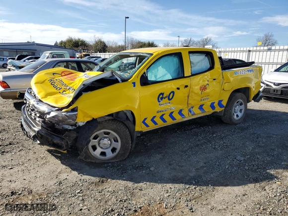 2022 Chevrolet Colorado 4WD Work Truck with VIN 1GCGTBEN4N1302821, listed as a Copart auction lot 45534035 with 0 mi miles and Salvage Title. Bid and sale history available at carsss.com. Image 1.