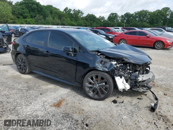 2024 Toyota Corolla SE with VIN JTDS4MCE6RJ106228, listed as a Copart auction lot 45608915 with 15,566 mi miles and Clean Title. Bid and sale history available at DreamBid. Image 4.