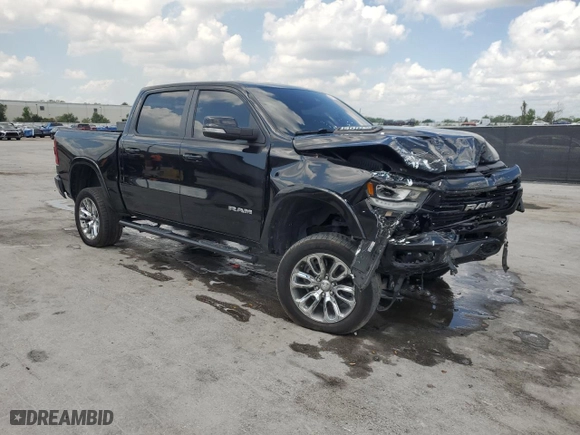 2021 Ram 1500 Laramie with VIN 1C6SRFJT3MN792252, listed as a Copart auction lot 48914305 with 78,023 mi miles and Salvage Title. Bid and sale history available at carsss.com. Image 4.