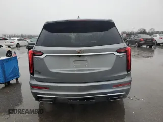 2024 Cadillac XT6 FWD Premium Luxury with VIN 1GYKPCRS5RZ702375, listed as a Copart auction lot 44265085 with 6,244 mi miles and Salvage Title. Bid and sale history available at carsss.com. Image 6.