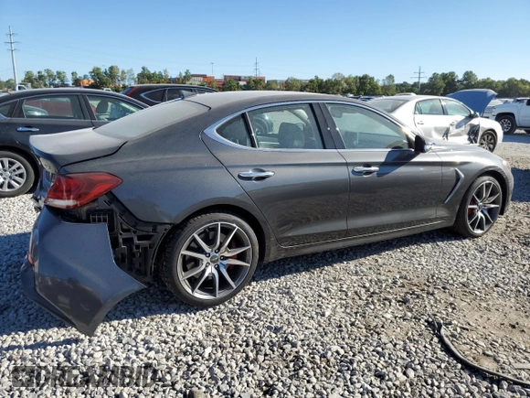 2019 Genesis G70 2.0T Sport with VIN KMTG24LA8KU016531, listed as a Copart auction lot 75009544 with 21,486 mi miles and Salvage Title. Bid and sale history available at carsss.com. Image 3.