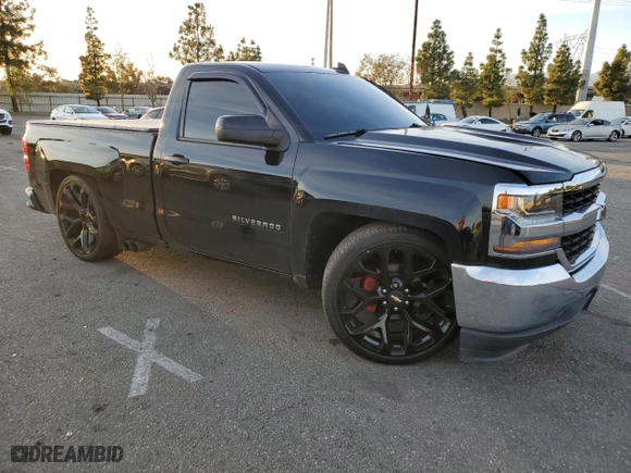 2018 Chevrolet Silverado 1500 Work Truck with VIN 1GCNCNEC4JZ323333, listed as a Copart auction lot 81500824 with 0 mi miles and Salvage Title. Bid and sale history available at carsss.com. Image 4.