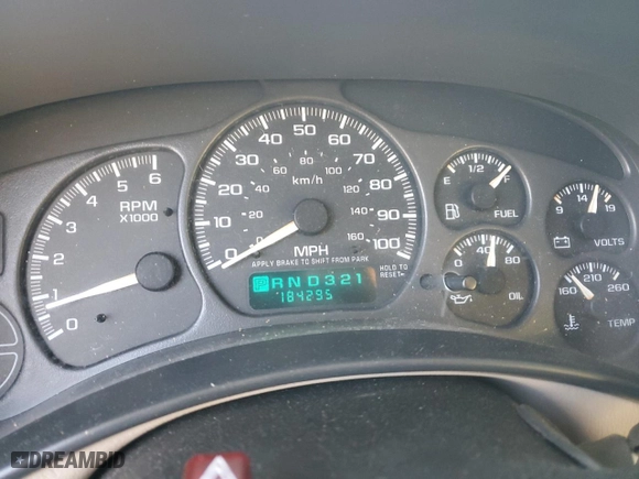 2002 Chevrolet Tahoe LT with VIN 1GNEK13ZX2R258757, listed as a Copart auction lot 43210485 with 184,295 mi miles and Salvage Title. Bid and sale history available at carsss.com. Image 9.