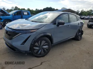 2024 Nissan ARIYA Platinum+ with VIN JN1DF0CD0RM732183, listed as a Copart auction lot 60838824 with 519 mi miles and Salvage title. Bid and sale history available at DreamBid. Image 1.