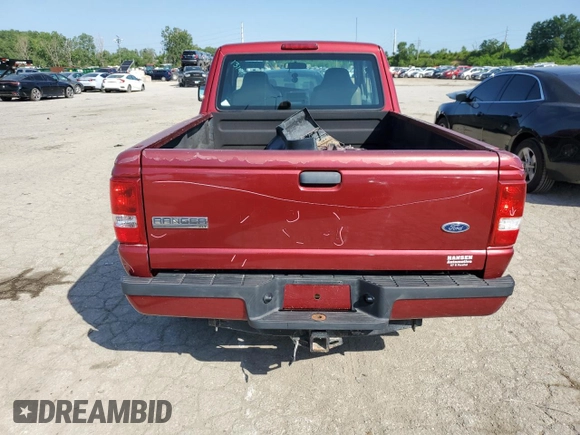 2009 Ford Ranger XLT with VIN 1FTYR44E19PA45460, listed as a Copart auction lot 59235704 with 108,636 mi miles and Salvage Title. Bid and sale history available at carsss.com. Image 6.