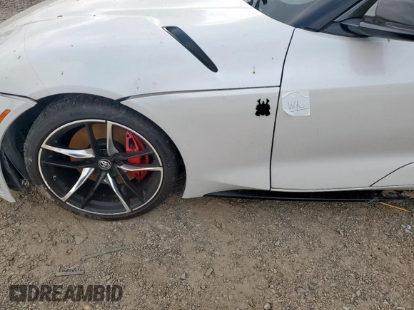 2020 Toyota Supra 3.0 with VIN WZ1DB4C04LW032225, listed as a Copart auction lot 57639875 with Not provided miles and Salvage title. Bid and sale history available at DreamBid. Image 12.